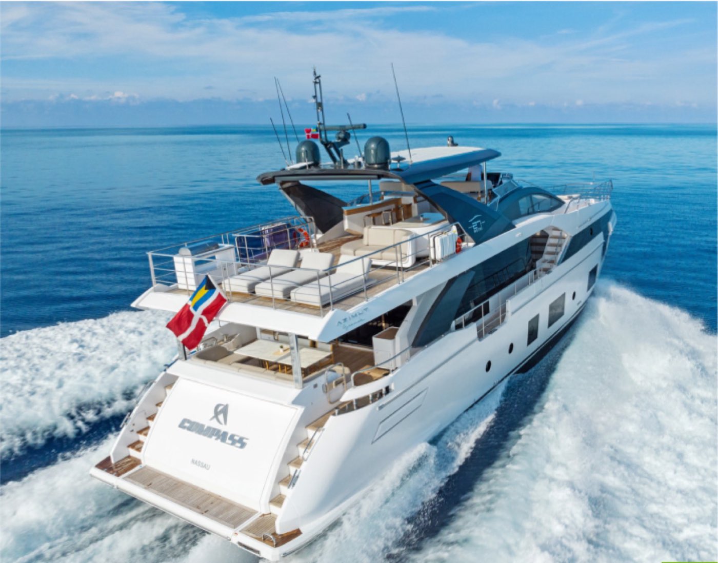 An Azimut underway